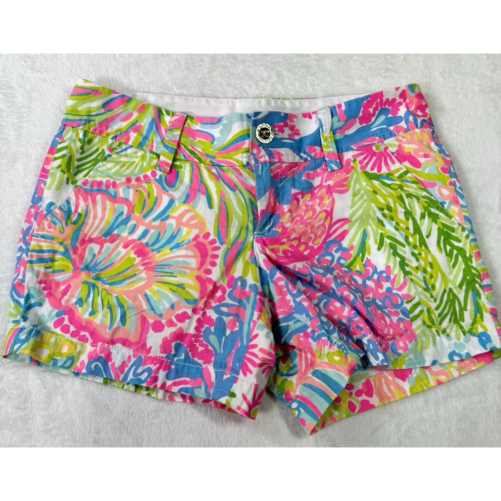 Lilly Pulitzer Shorts Women's Size 0 The Callahan Short Tropical Beach